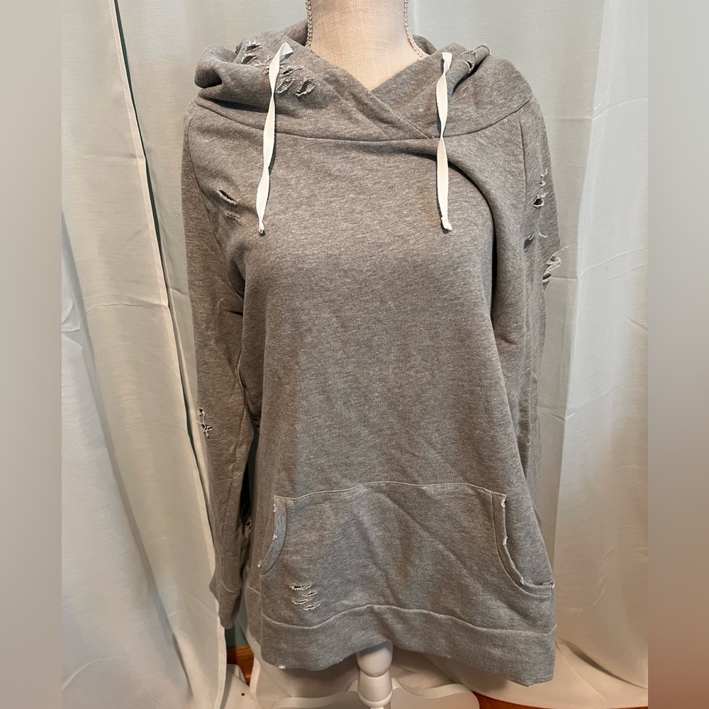 Distressed hoodie